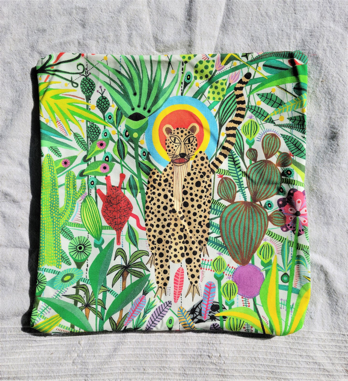 Housse de coussin ''Un cœur à la dérive''