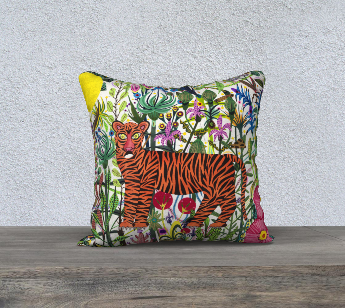 housse de coussin ''tigre''
